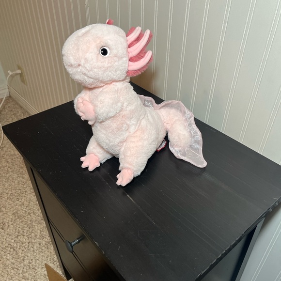 Douglas Pink Axolotl Plush Stuffed Animal Iridescent Tail Sparkle New W/O Tags - Picture 15 of 16